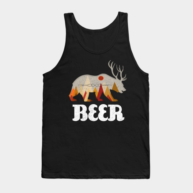 BEAR DEER FUNNY BEER Tank Top by VinitaHilliard